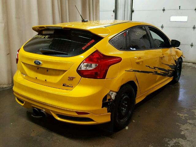 1FADP3L95DL324872 - 2013 FORD FOCUS ST YELLOW photo 4