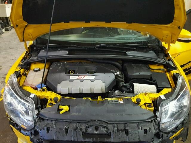 1FADP3L95DL324872 - 2013 FORD FOCUS ST YELLOW photo 7