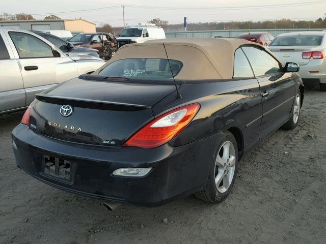 4T1FA38P18U154257 - 2008 TOYOTA CAMRY SOLA BLACK photo 4