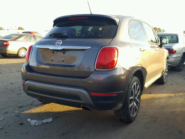 ZFBCFXET1GP385516 - 2016 FIAT 500X TREKK GRAY photo 4