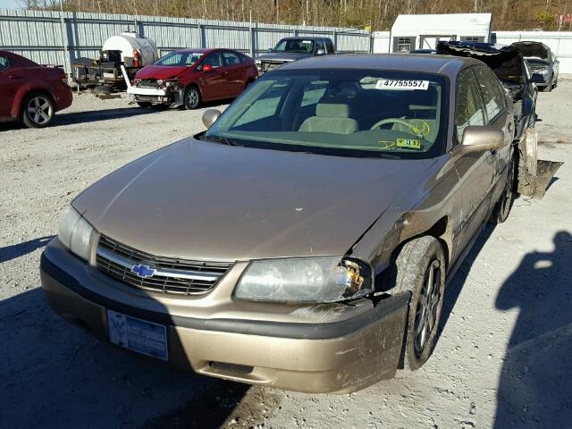 2G1WF52E049195990 - 2004 CHEVROLET IMPALA GOLD photo 2