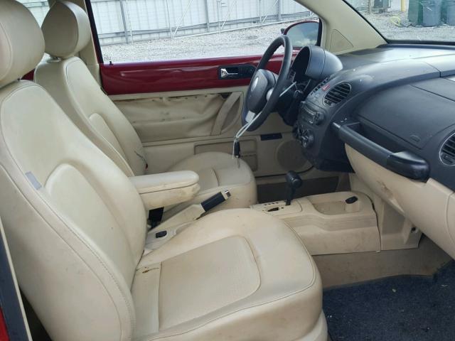 3VWRW31C76M403606 - 2006 VOLKSWAGEN NEW BEETLE Qırmızı foto 5