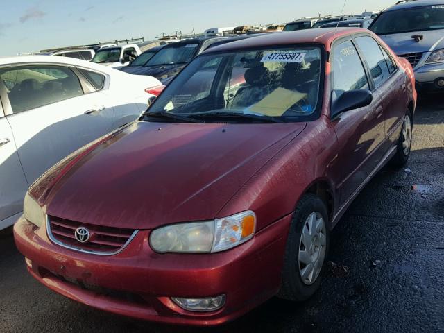 1NXBR12E62Z638967 - 2002 TOYOTA COROLLA CE RED photo 2