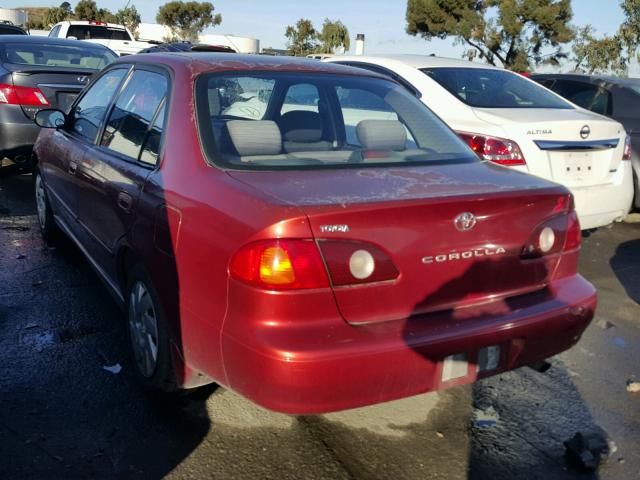 1NXBR12E62Z638967 - 2002 TOYOTA COROLLA CE RED photo 3