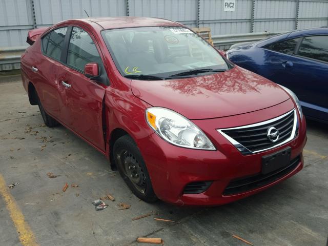 3N1CN7AP4DL885169 - 2013 NISSAN VERSA S RED photo 1