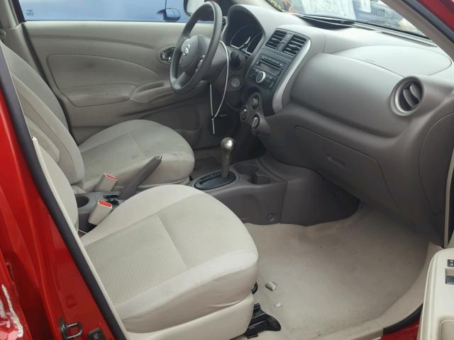 3N1CN7AP4DL885169 - 2013 NISSAN VERSA S RED photo 5