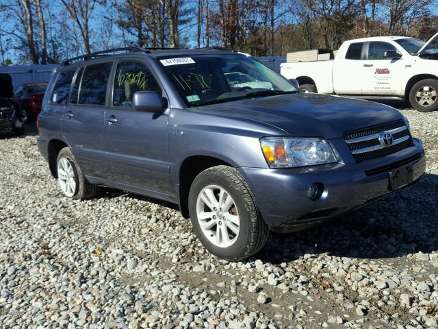 JTEEW21A370040134 - 2007 TOYOTA HIGHLANDER BLUE photo 1