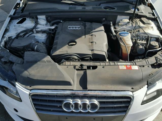 WAUCF78KX9N070158 - 2009 AUDI A4 PREMIUM WHITE photo 7