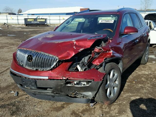 5GAER237X8J278556 - 2008 BUICK ENCLAVE CX BURGUNDY photo 2