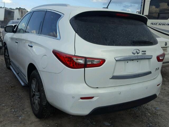 5N1AL0MNXDC315793 - 2013 INFINITI JX35 BASE WHITE photo 3