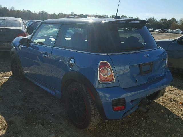 WMWSU9C5XDT379504 - 2013 MINI COOPER JOH BLUE photo 3