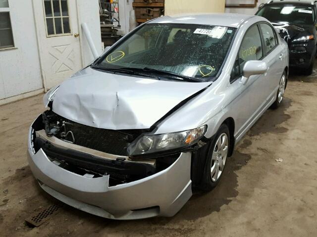 2HGFA1F5XAH320585 - 2010 HONDA CIVIC LX SILVER photo 2