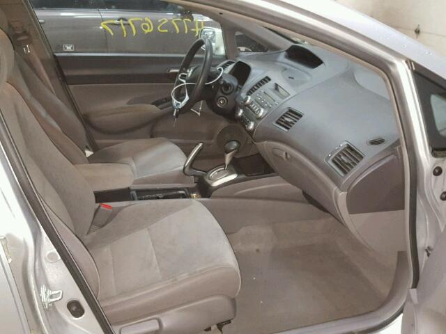 2HGFA1F5XAH320585 - 2010 HONDA CIVIC LX SILVER photo 5