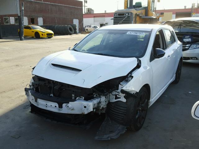 JM1BL1L43D1738136 - 2013 MAZDA SPEED 3 WHITE photo 2