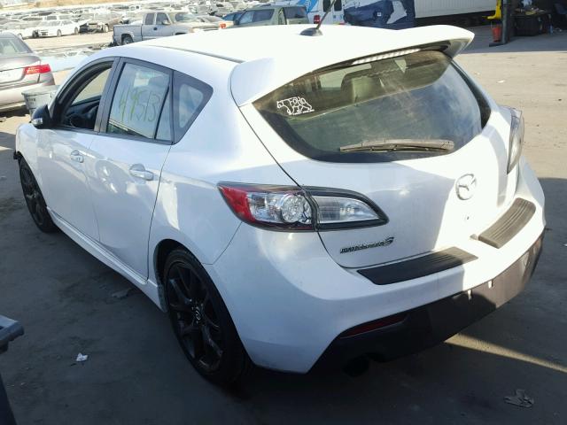 JM1BL1L43D1738136 - 2013 MAZDA SPEED 3 WHITE photo 3