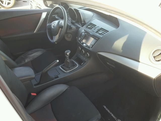 JM1BL1L43D1738136 - 2013 MAZDA SPEED 3 WHITE photo 5