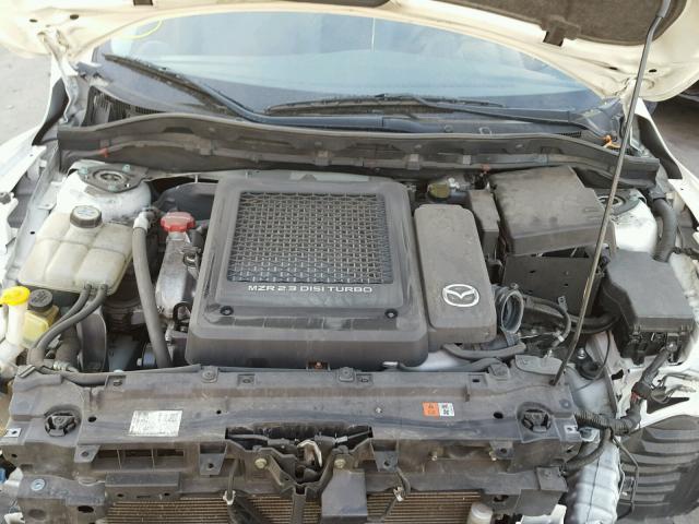 JM1BL1L43D1738136 - 2013 MAZDA SPEED 3 WHITE photo 7