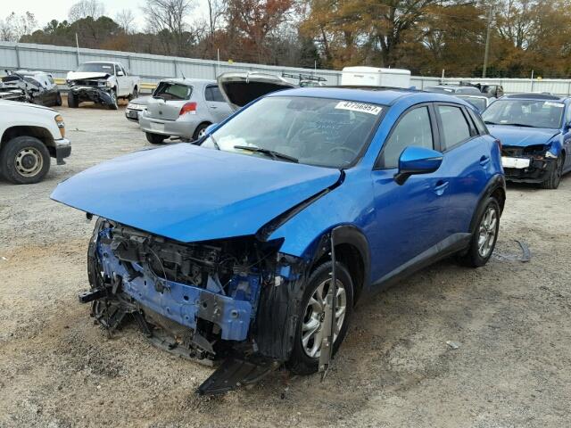 JM1DKBC78G0120882 - 2016 MAZDA CX-3 TOURI BLUE photo 2