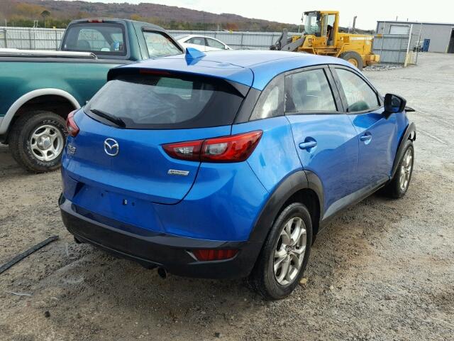 JM1DKBC78G0120882 - 2016 MAZDA CX-3 TOURI BLUE photo 4