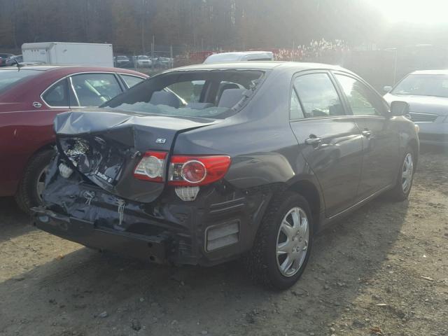 2T1BU4EEXCC878666 - 2012 TOYOTA COROLLA BA GRAY photo 4