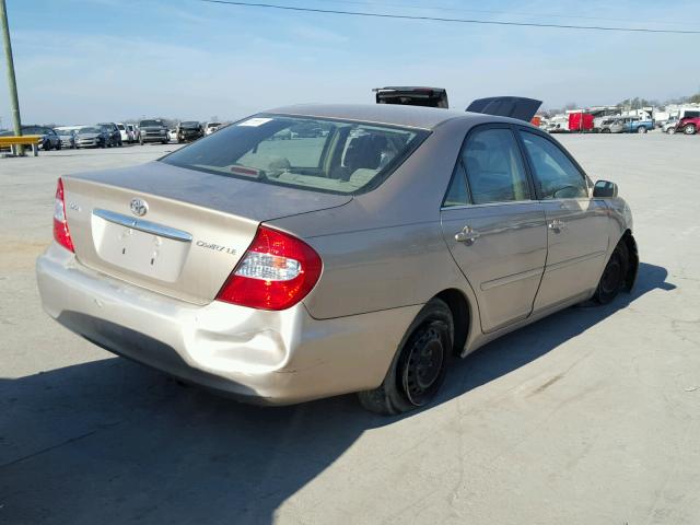 4T1BE32K63U120808 - 2003 TOYOTA CAMRY LE GOLD photo 4