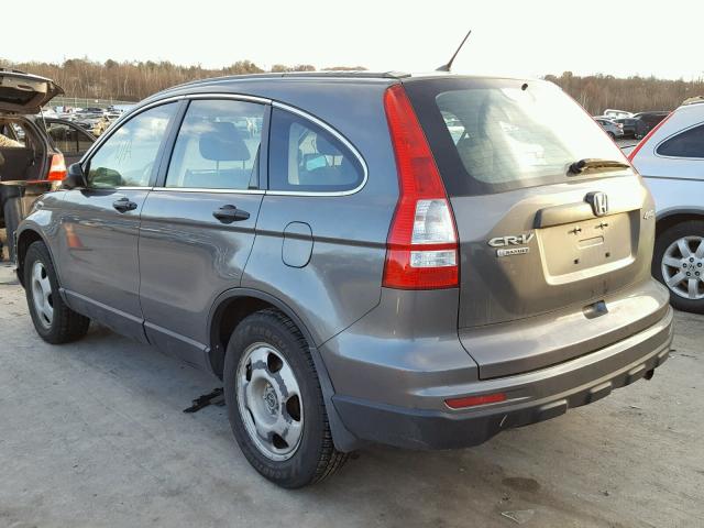 5J6RE4H38AL086103 - 2010 HONDA CR-V LX GRAY photo 3