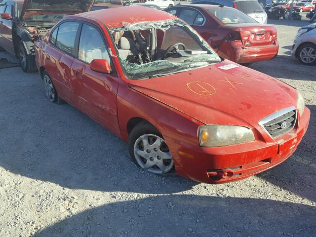 KMHDN46D84U796835 - 2004 HYUNDAI ELANTRA GL RED photo 1