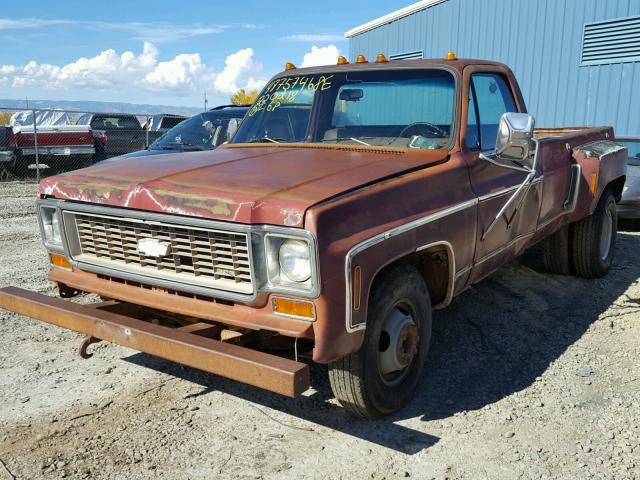 CCZ344B140520 - 1974 CHEVROLET C30 RED photo 2