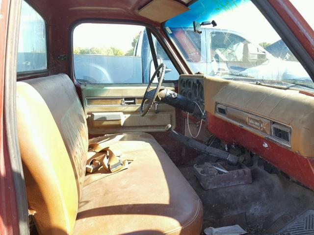 CCZ344B140520 - 1974 CHEVROLET C30 RED photo 5