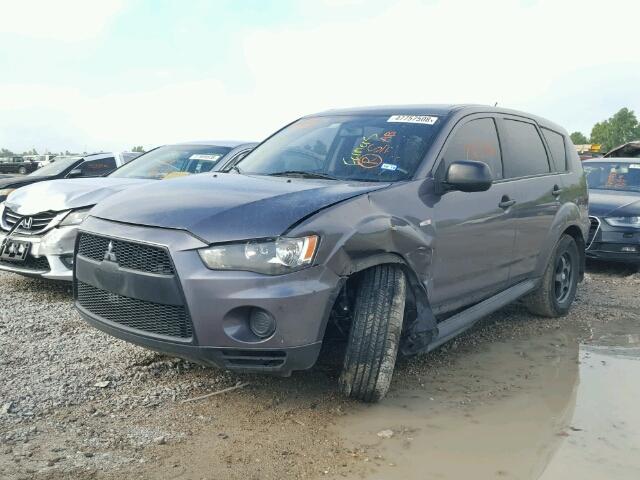 JA4AS2AW6AZ019060 - 2010 MITSUBISHI OUTLANDER GRAY photo 2