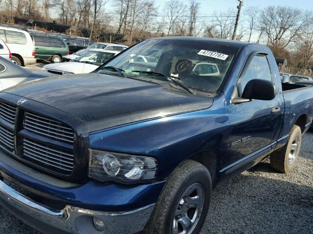 1D7HA16Z42J190058 - 2002 DODGE RAM 1500 BLUE photo 2