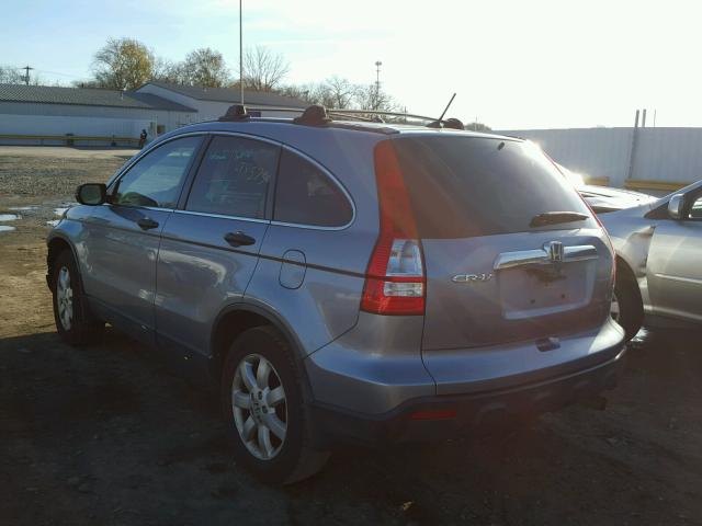 JHLRE38558C010952 - 2008 HONDA CR-V EX BLUE photo 3