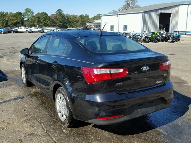 KNADM4A32H6115727 - 2017 KIA RIO LX Սև լուսանկար 3