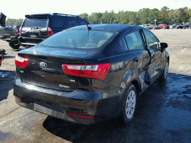 KNADM4A32H6115727 - 2017 KIA RIO LX Սև լուսանկար 4