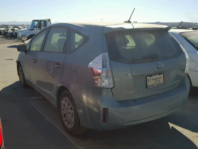 JTDZN3EU0E3360364 - 2014 TOYOTA PRIUS V BLUE photo 3