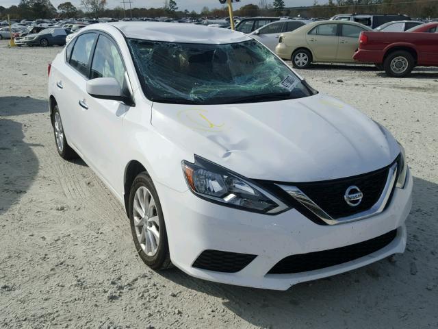 3N1AB7AP4HY304262 - 2017 NISSAN SENTRA S WHITE photo 1