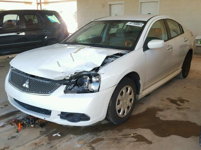 4A32B3FF8AE011233 - 2010 MITSUBISHI GALANT ES WHITE photo 2