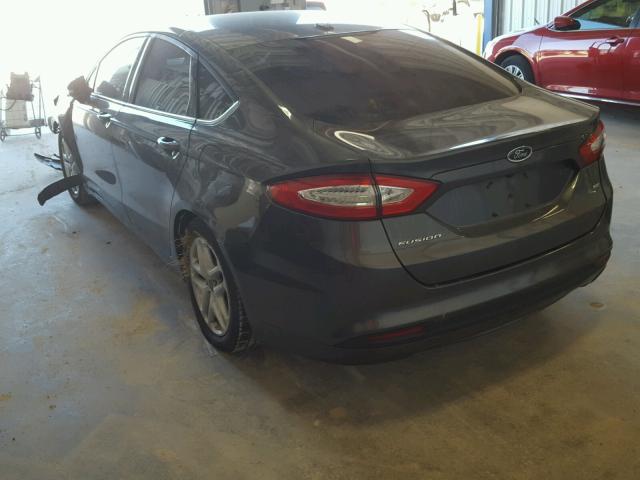 3FA6P0H72GR278969 - 2016 FORD FUSION SE GRAY photo 3