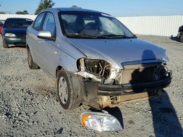 KL1TD56637B175861 - 2007 CHEVROLET AVEO BASE SILVER photo 1