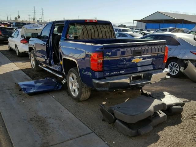 3GCPCREC7EG411606 - 2014 CHEVROLET SILVERADO BLUE photo 3