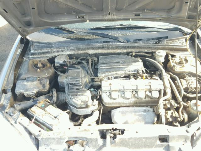 2HGES26734H564910 - 2004 HONDA CIVIC EX GRAY photo 7