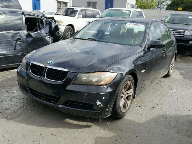 WBAVA33598KX87734 - 2008 BMW 328 I BLACK photo 2