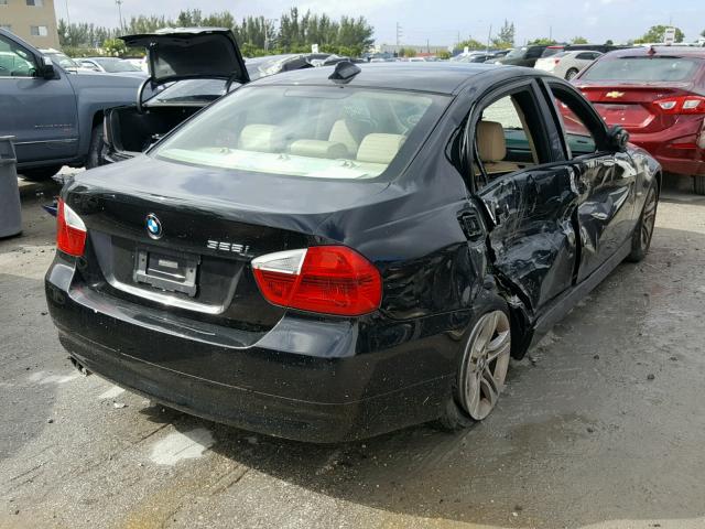 WBAVA33598KX87734 - 2008 BMW 328 I BLACK photo 4