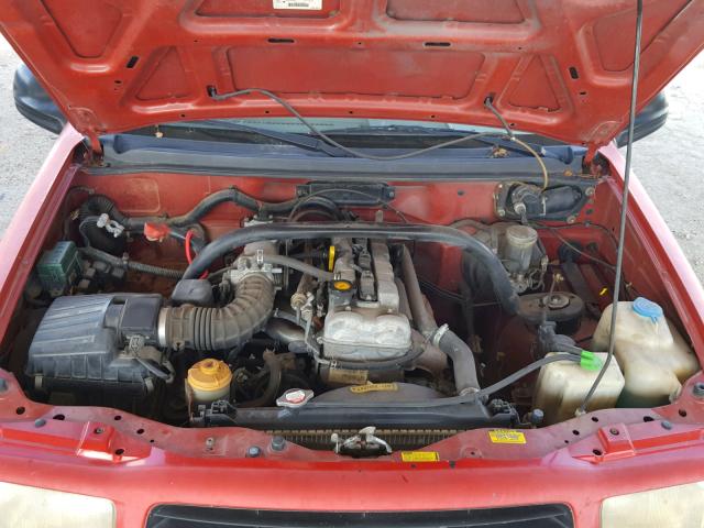 2CNBE18C6Y6907462 - 2000 CHEVROLET TRACKER RED photo 7