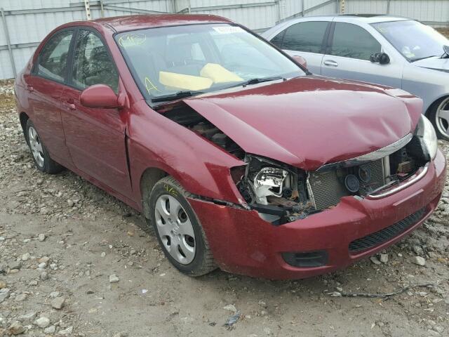 KNAFE121075398358 - 2007 KIA SPECTRA EX RED photo 1