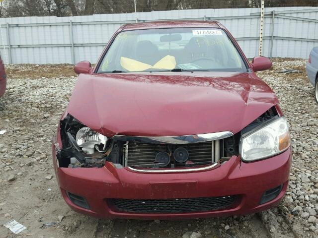 KNAFE121075398358 - 2007 KIA SPECTRA EX RED photo 9