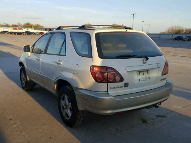 JT6GF10U0X0028288 - 1999 LEXUS RX 300 WHITE photo 3