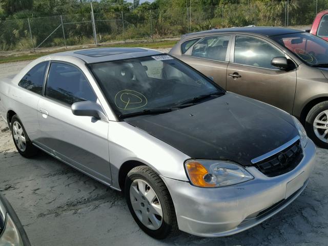 1HGEM22962L088640 - 2002 HONDA CIVIC EX SILVER photo 1