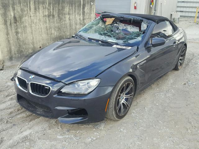 WBSLZ9C5XED651076 - 2014 BMW M6 GRAY photo 2