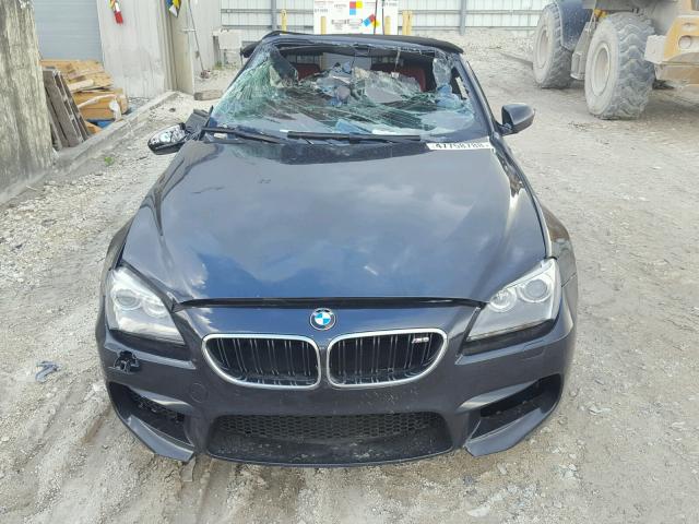WBSLZ9C5XED651076 - 2014 BMW M6 GRAY photo 9